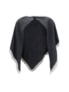 openwork wool cape