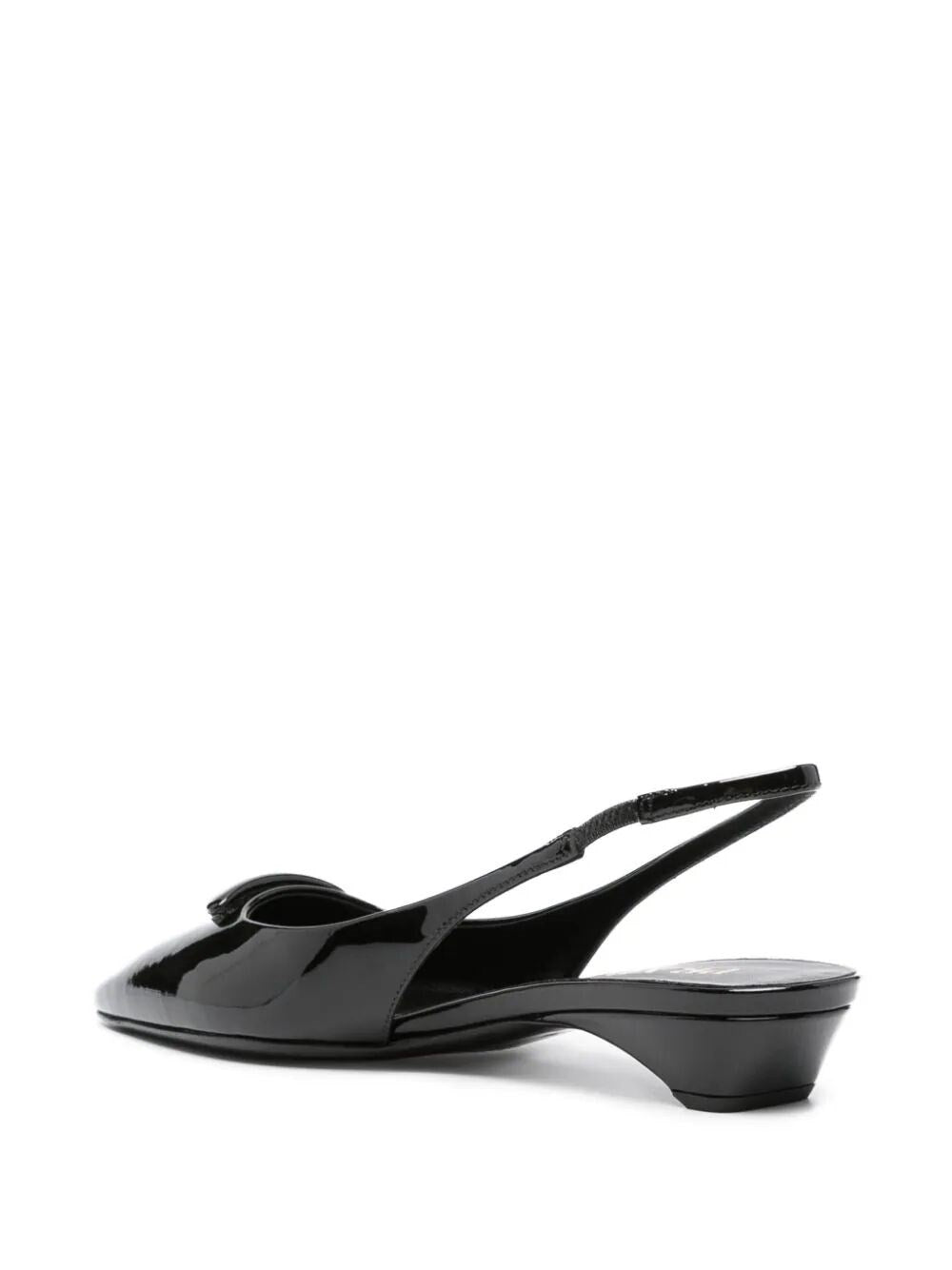 patent leather slingback pumps