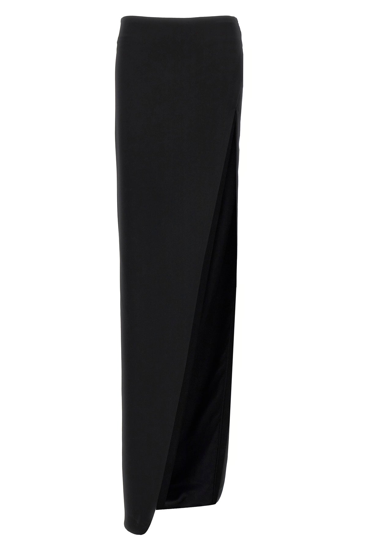 janita extra-long leather skirt