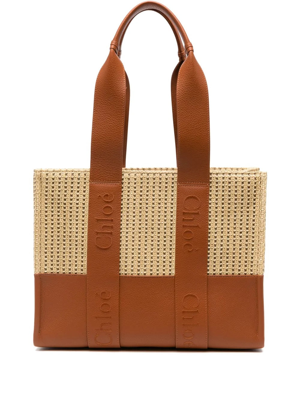 CHLOE Woody Medium Canvas Tote