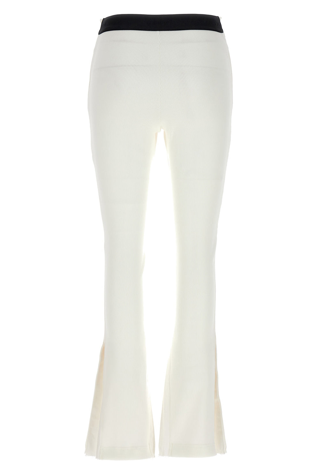 SACAI 1 pleated cotton pants at the front and ribbed pants at the back