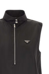 the prada re-nylon mini dress defines a new interpretation of contemporary tailo