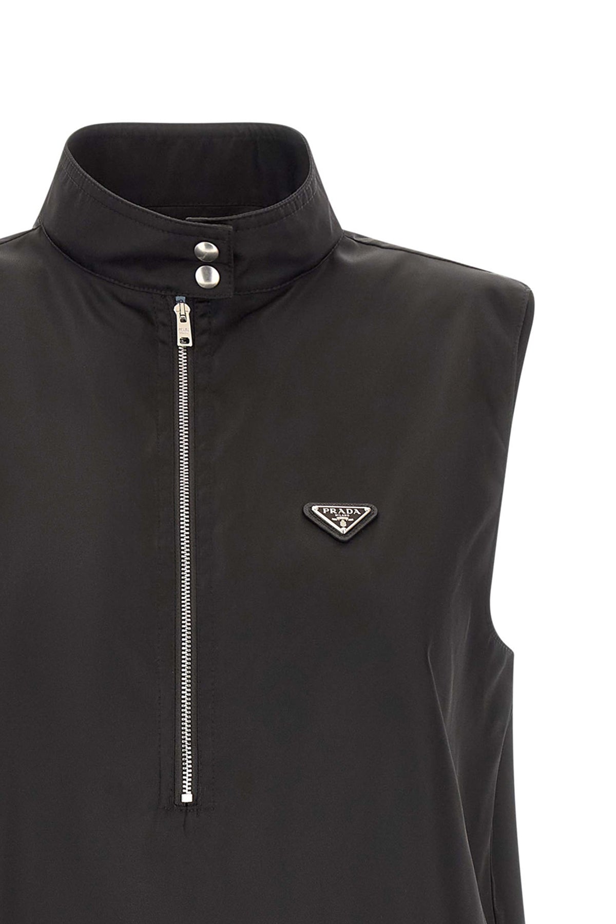 the prada re-nylon mini dress defines a new interpretation of contemporary tailo