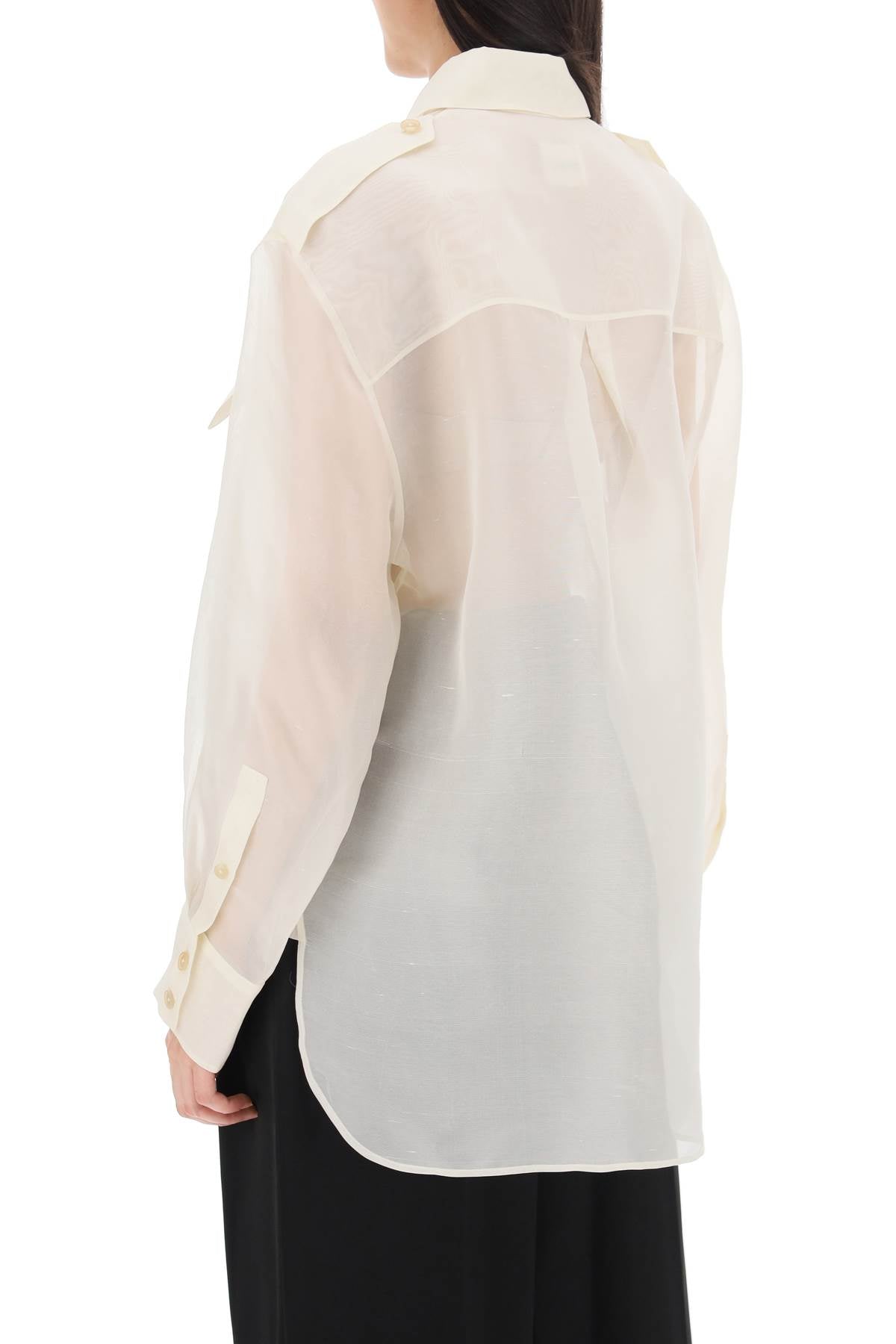 missa oversized organza shirt