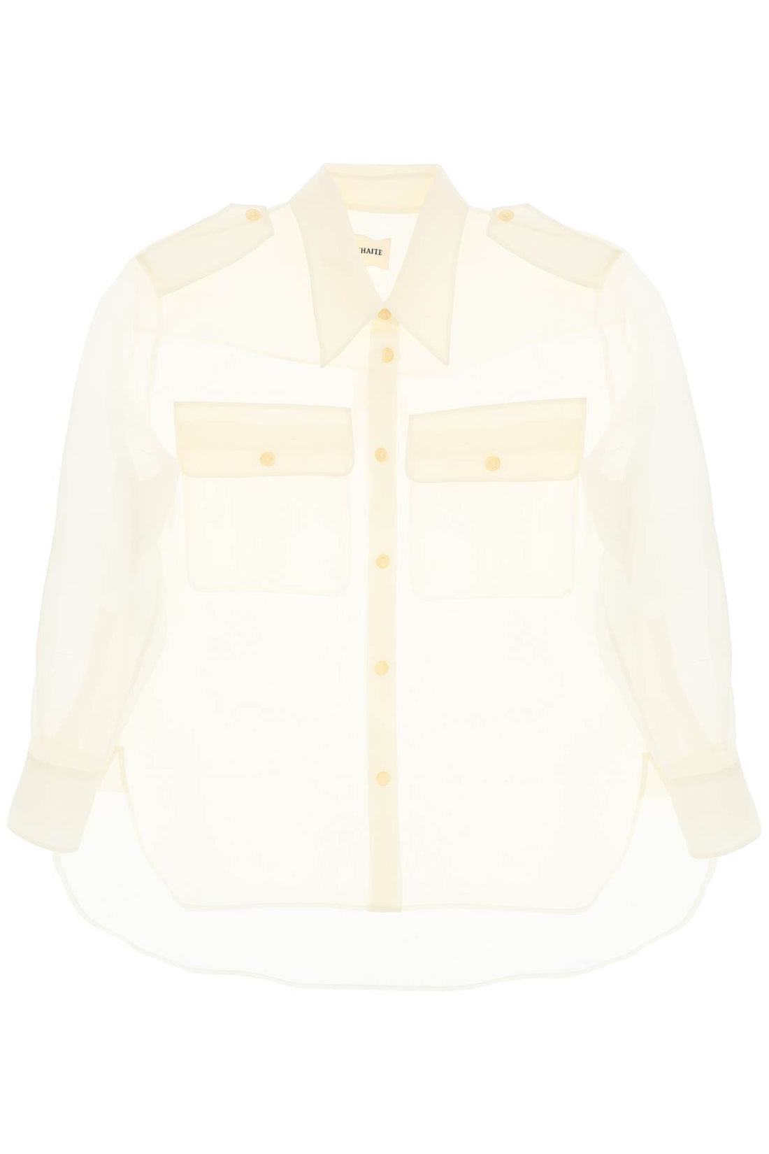 missa oversized organza shirt