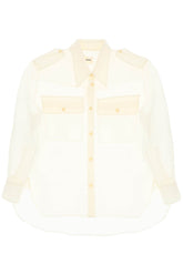 missa oversized organza shirt