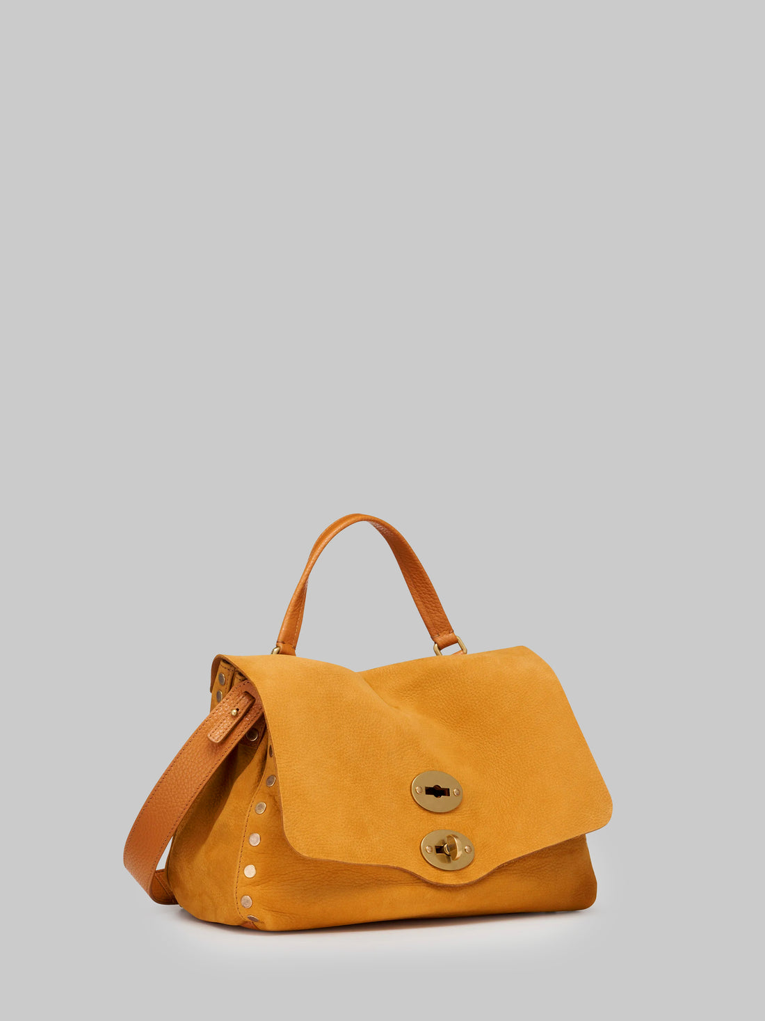 ZANELLATO OS postina bag s jones nabuk in brown brandy 