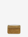 rockstud small suede crossbody bag