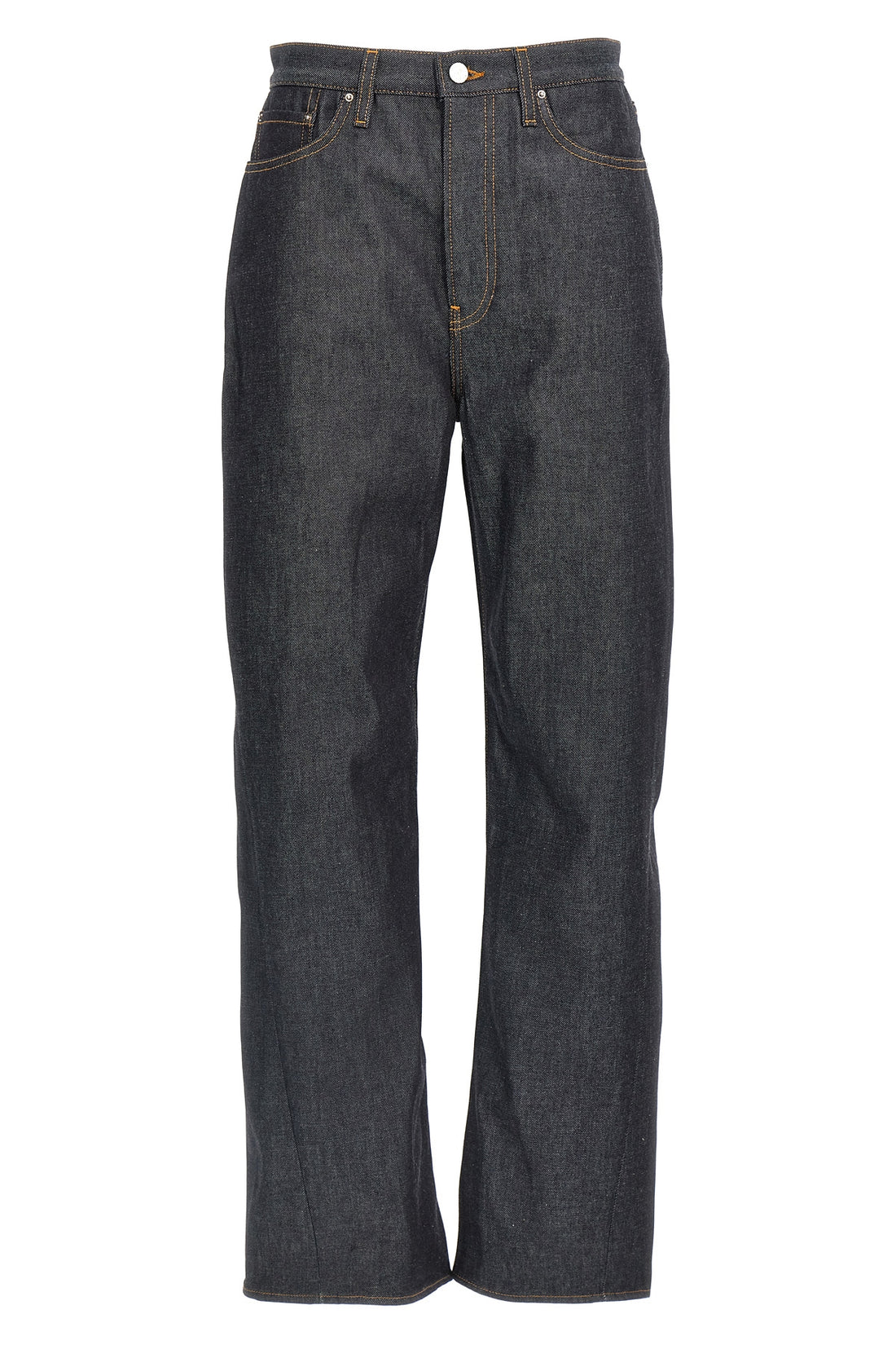 TOTEME 24 twisted seam dichotone raw denim jeans