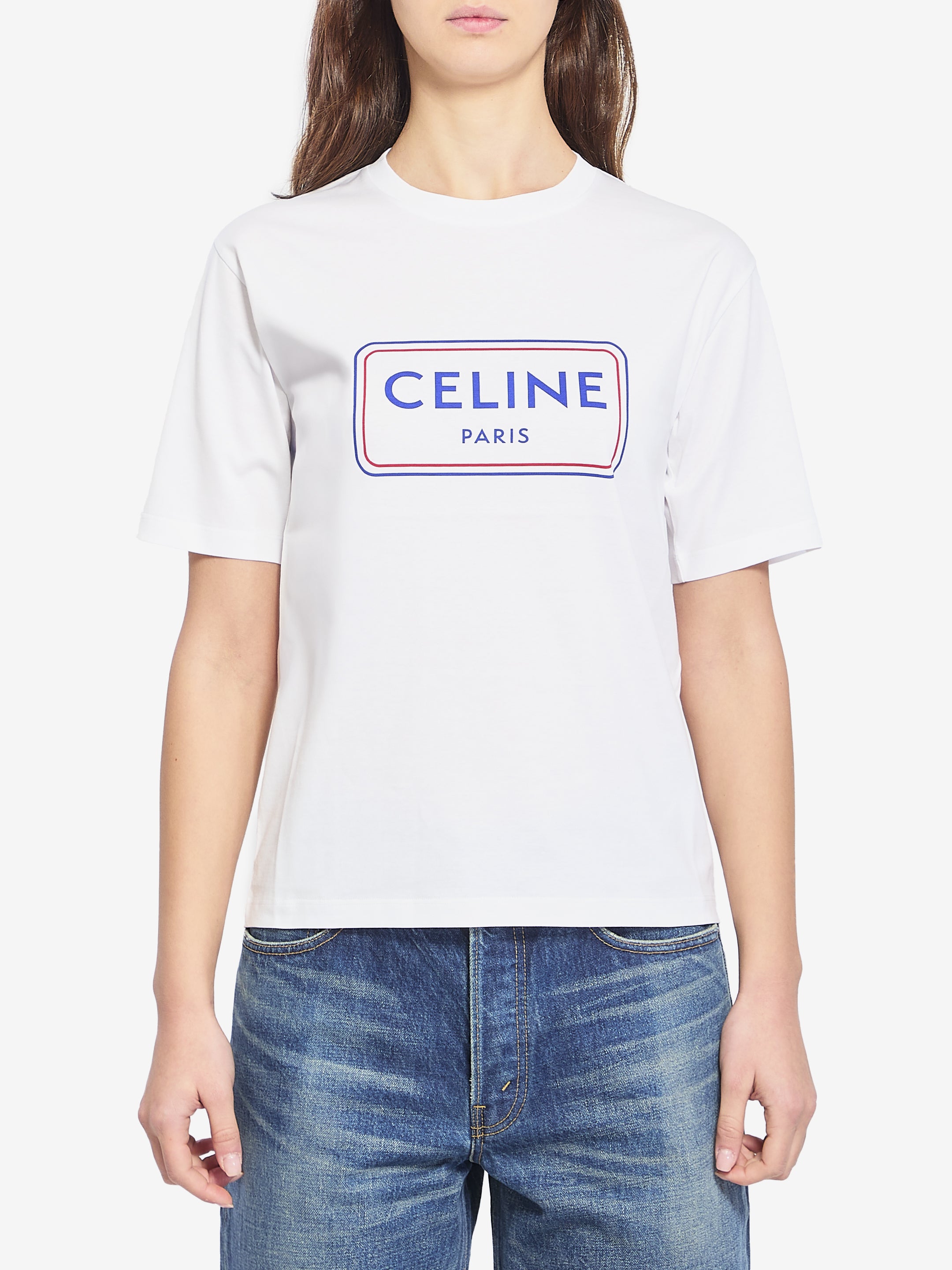 CELINE S celine print t-shirt
