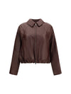 nappa jacket with drawstring and monili