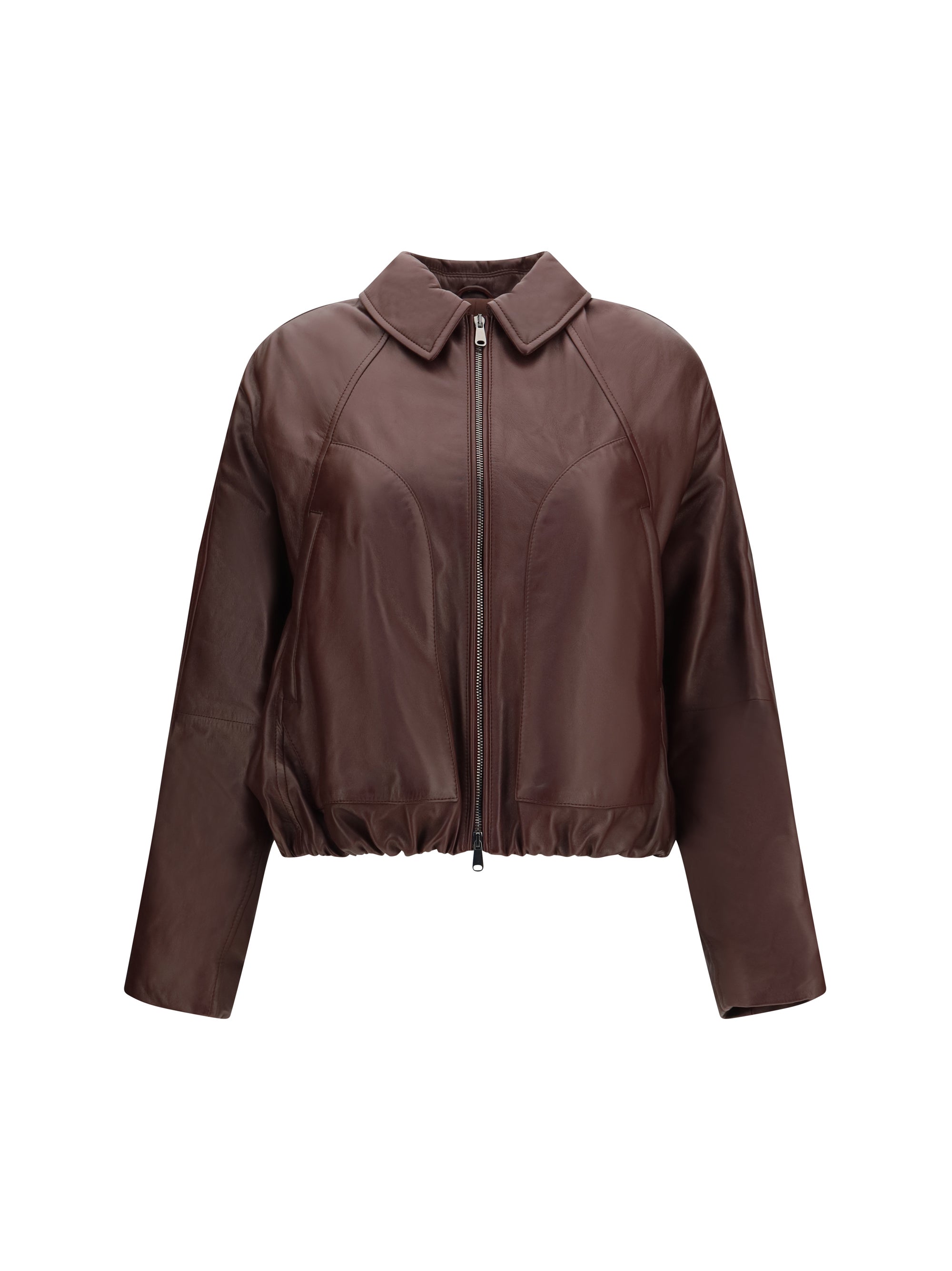 nappa jacket with drawstring and monili