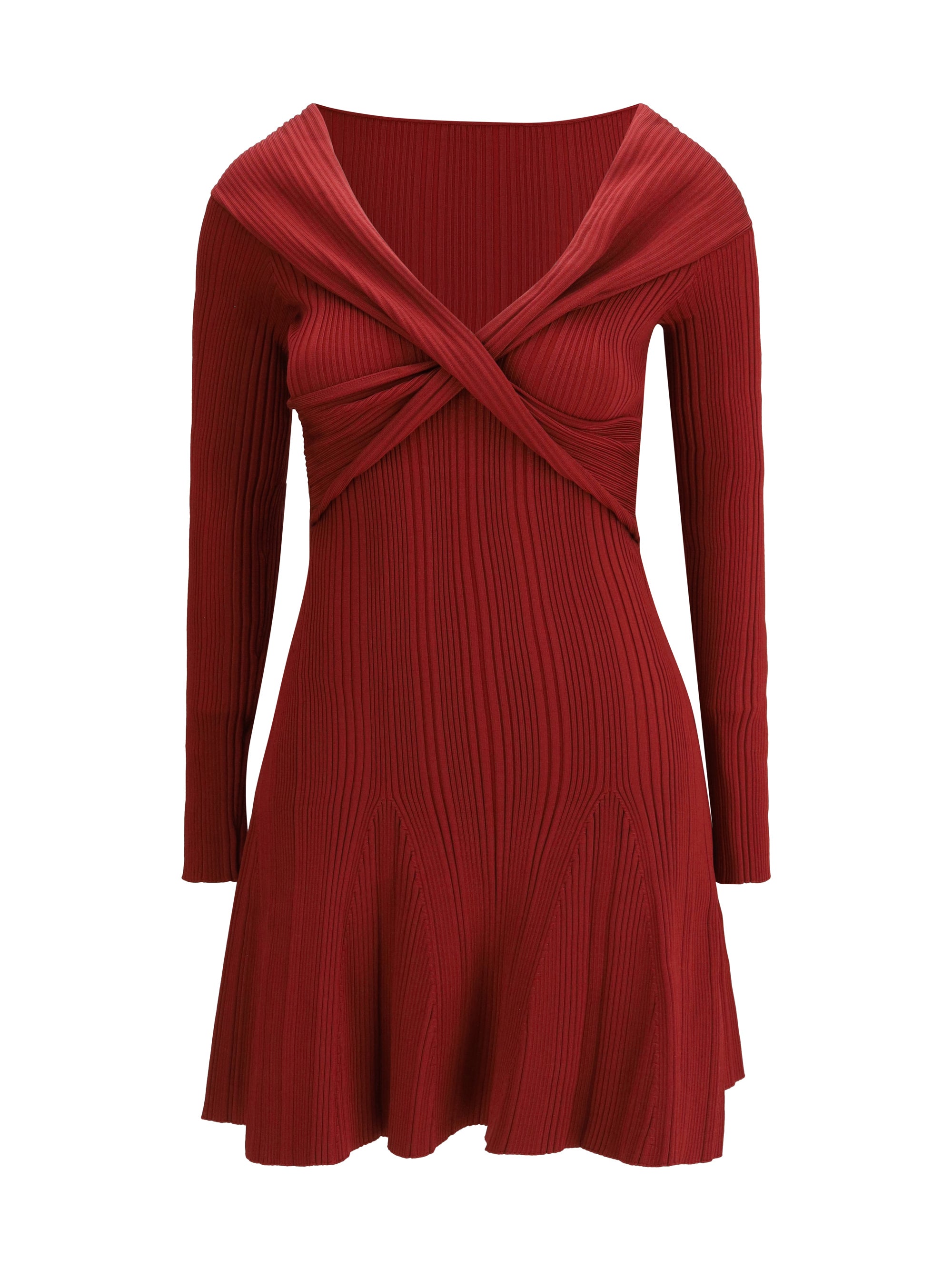 SELF-PORTRAIT M viscose knit mini dress