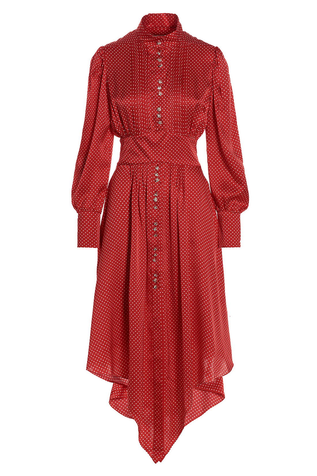 ALEXANDRE VAUTHIER 36 silk midi dress