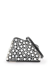 mini midnight clutch with mirrored studs