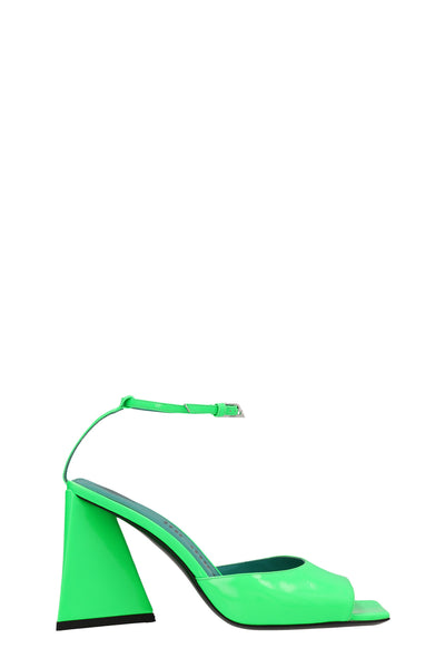 piper fluorescent leather sandals
