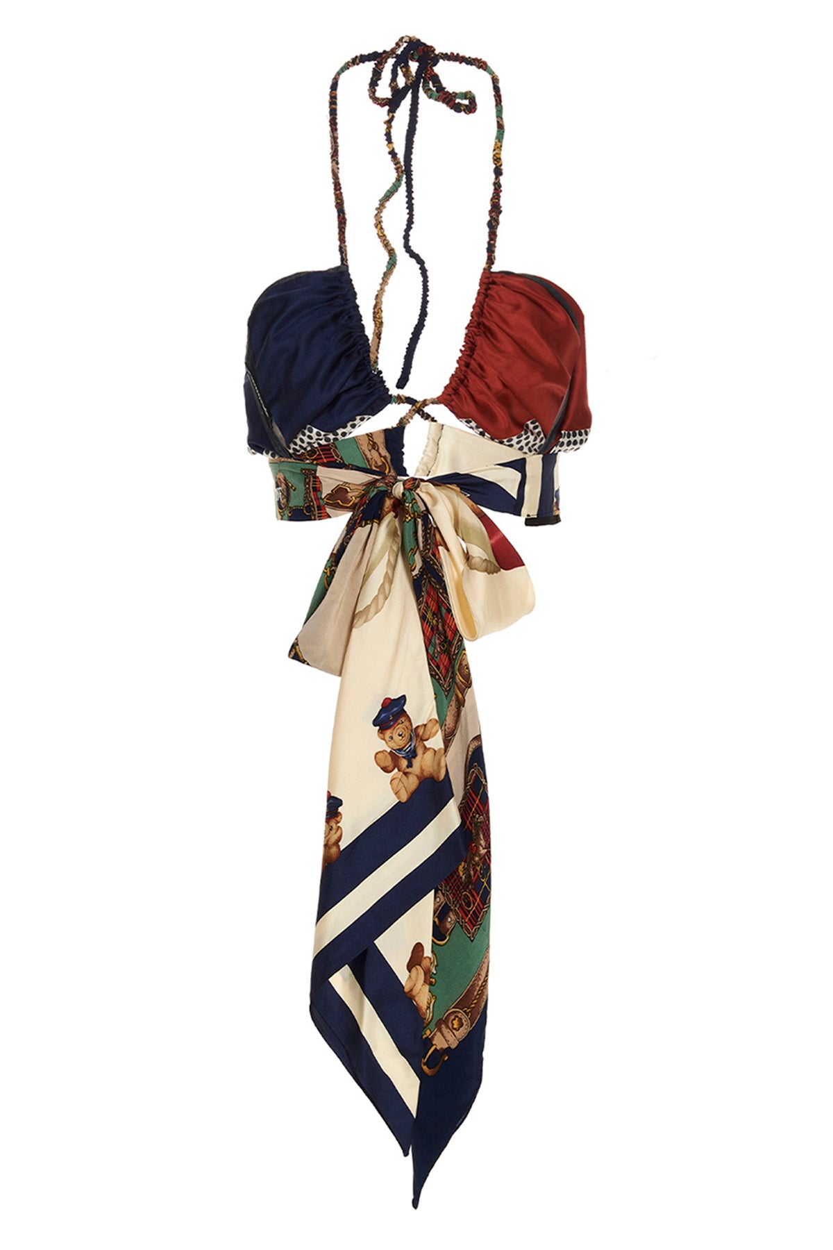designer scarf multicolor fabric top