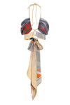 designer scarf multicolor fabric top