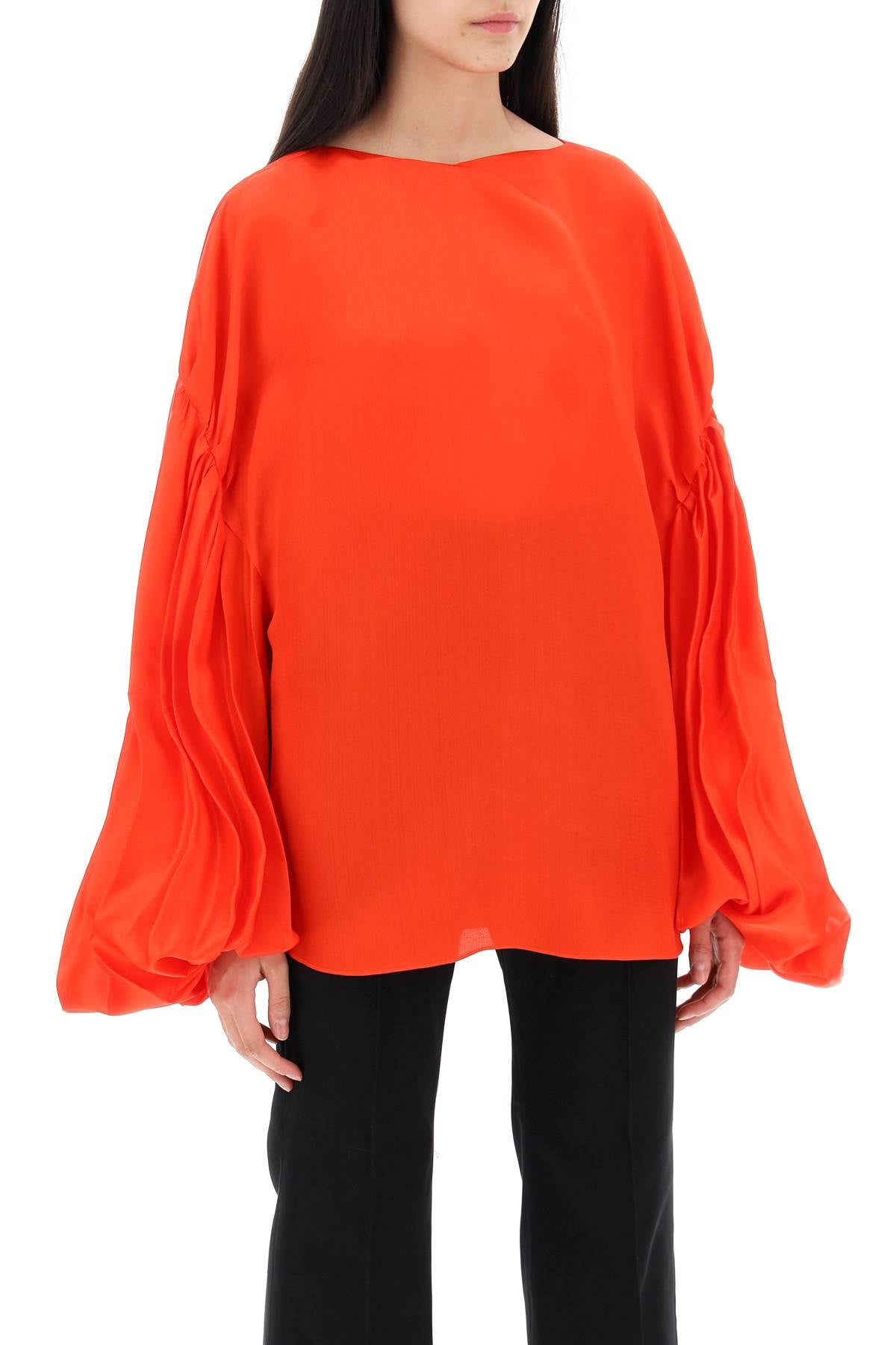 &quot;quico blouse with puffed sleeves