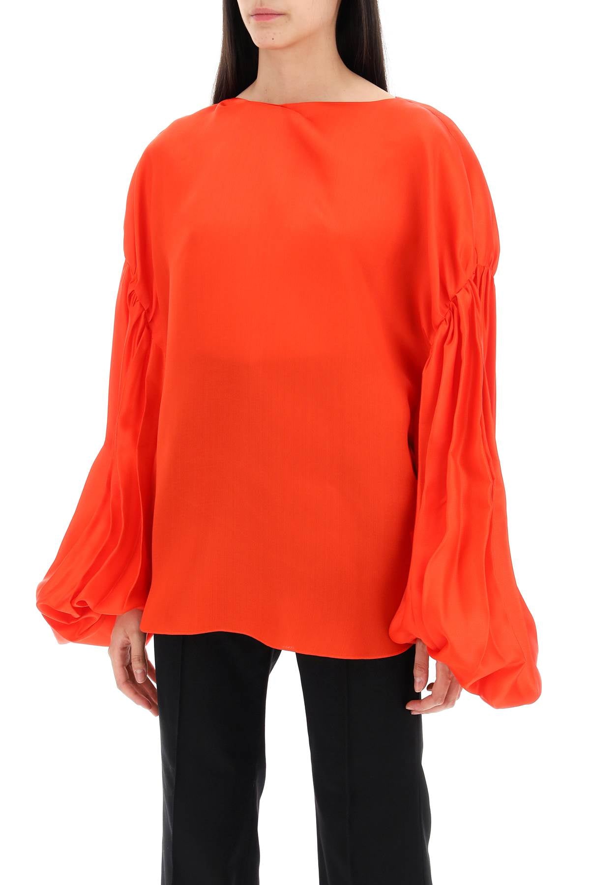 &quot;quico blouse with puffed sleeves