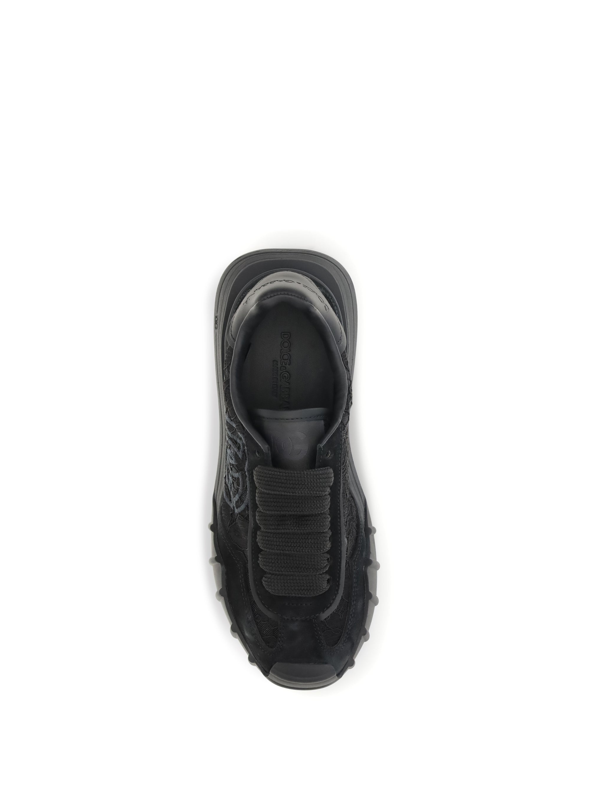 leather and lace sneakers