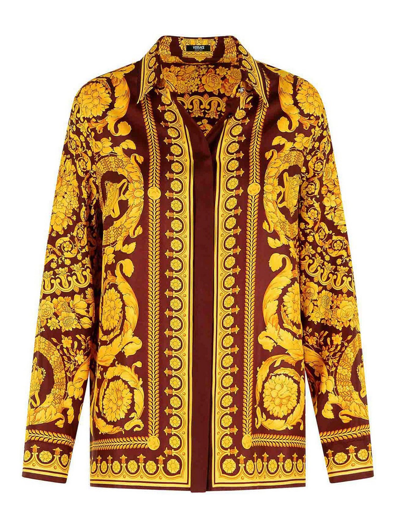VERSACE 40 baroque heritage print shirt