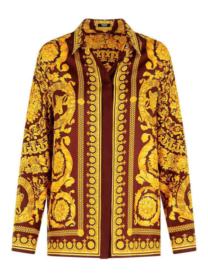VERSACE 40 baroque heritage print shirt