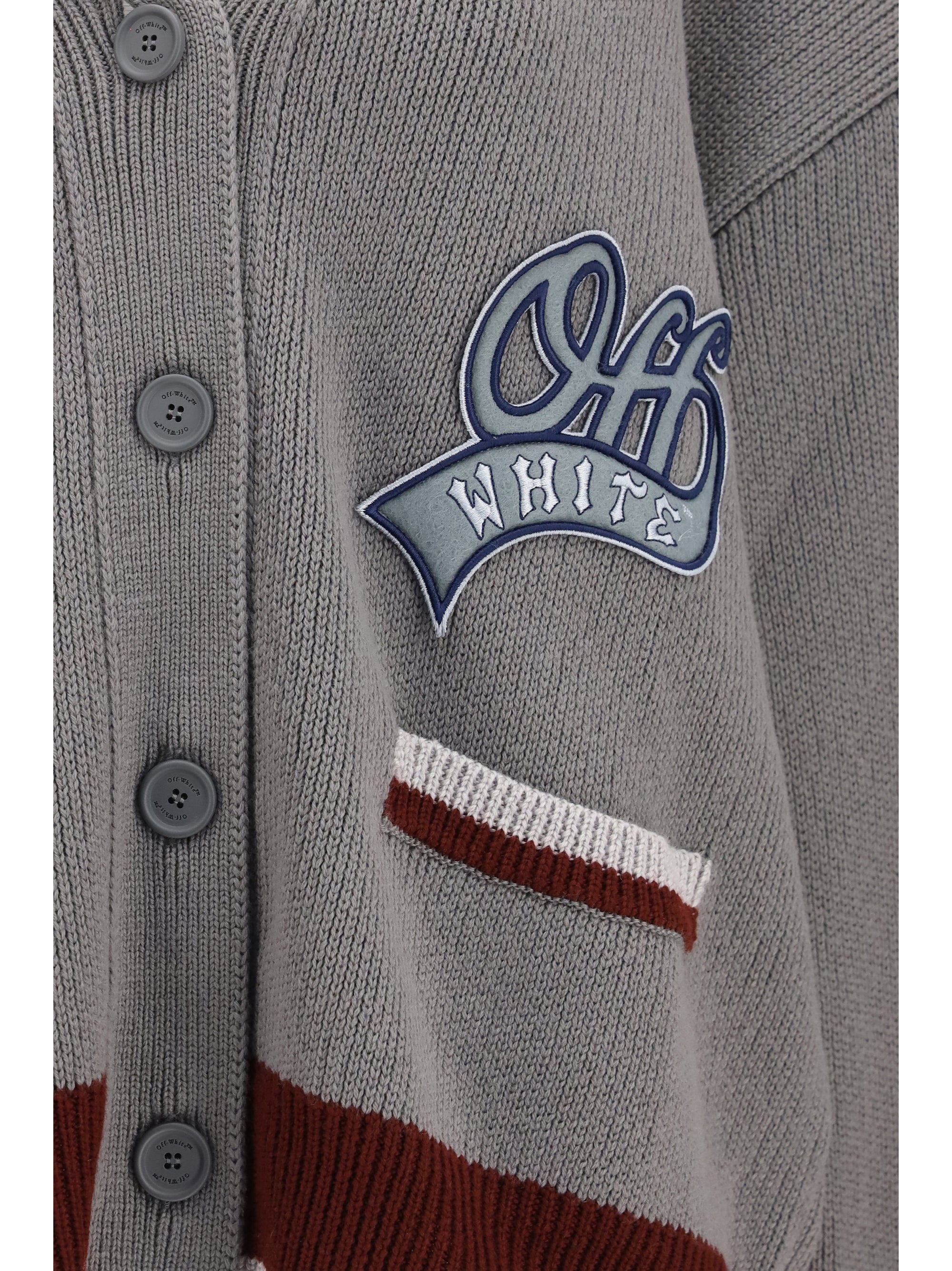 college varsity knit cardigan
