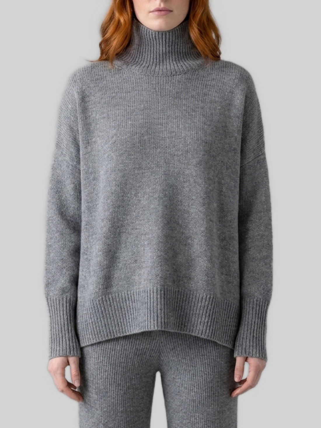 LISA YANG 01 dove grey heidi sweater