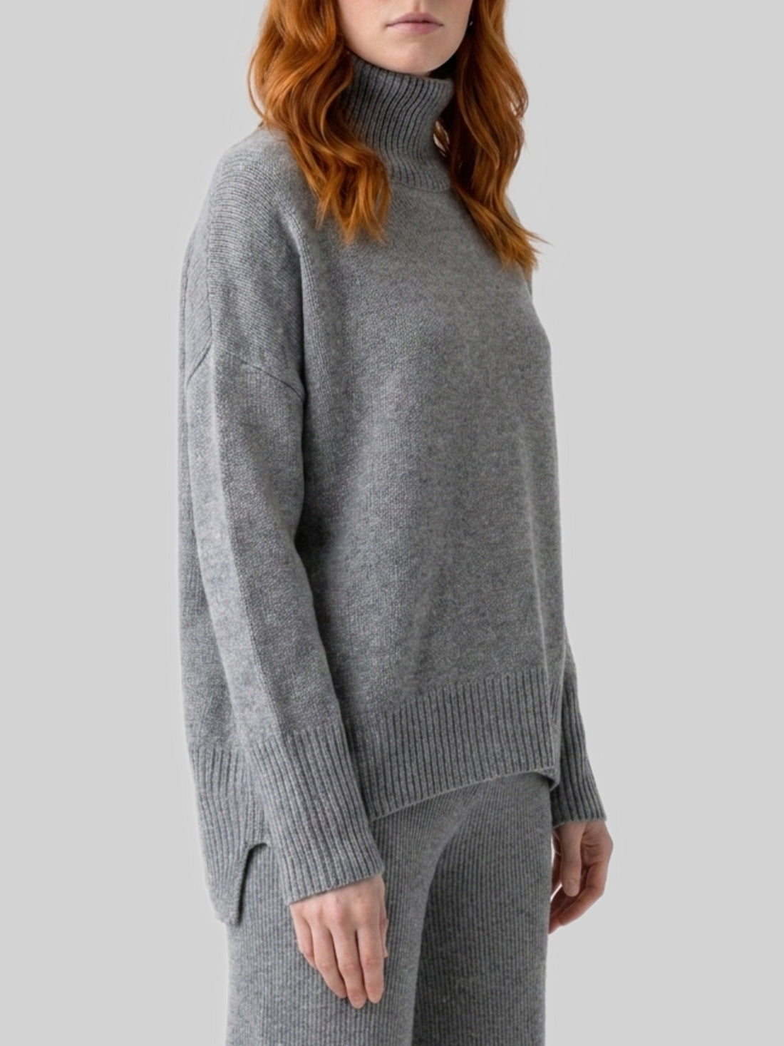 LISA YANG 01 dove grey heidi sweater