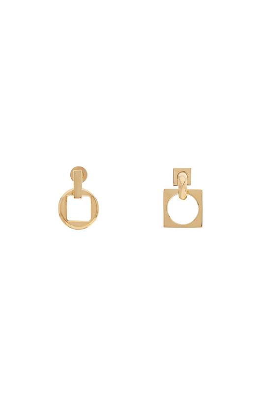 earrings 'the square round d