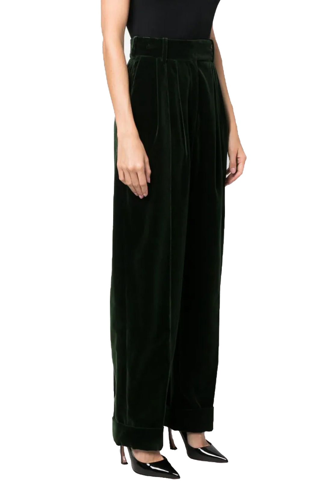 ALEXANDRE VAUTHIER 38 pantalone boyfriend in velluto