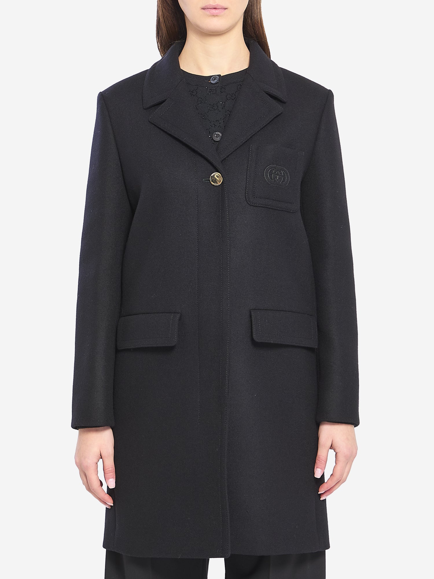 GUCCI 40 batavia wool coat
