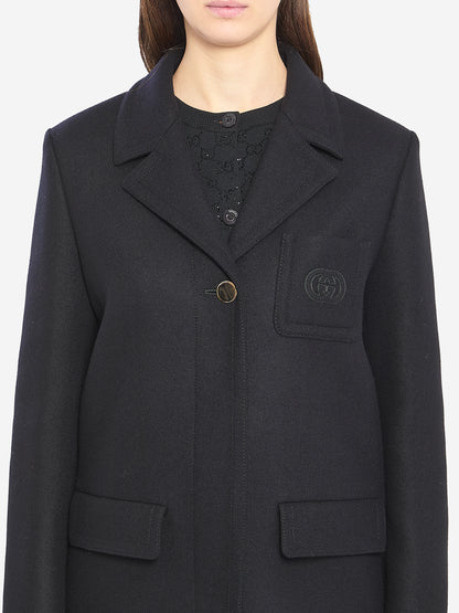 GUCCI 40 batavia wool coat