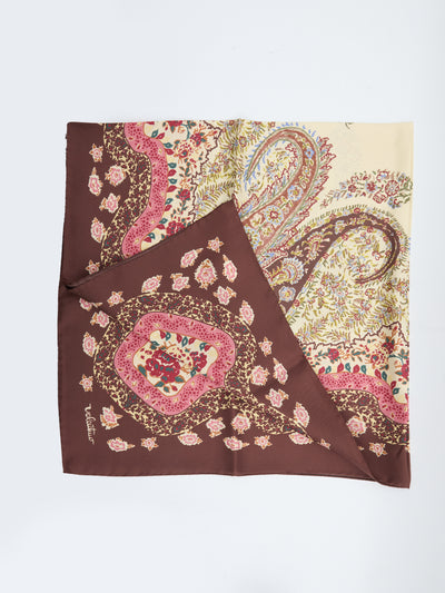 printed silk scarf