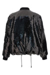all-over sequined bomber jacket
