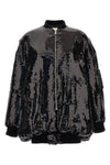 all-over sequined bomber jacket