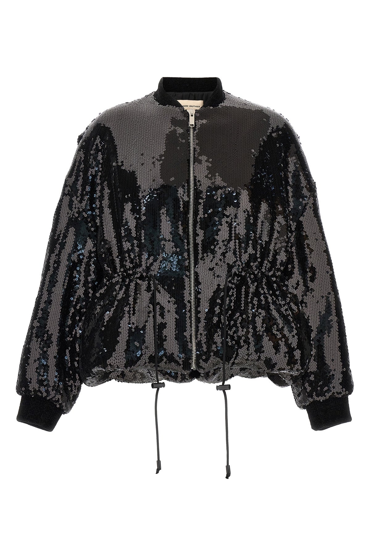 all-over sequined bomber jacket