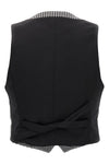 houndstooth wool blend waistcoat
