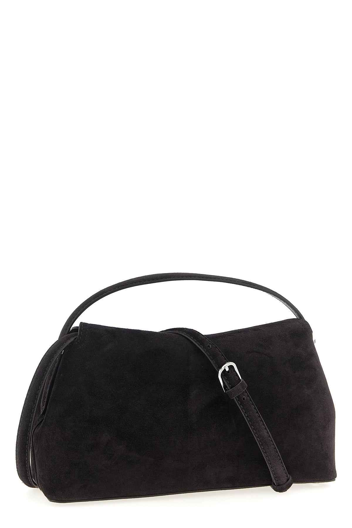 t-lock suede handbag