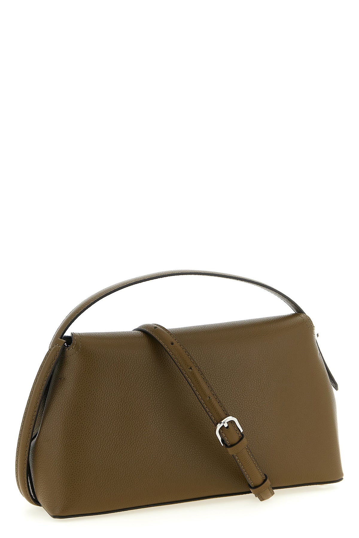 t-lock hammered leather handbag