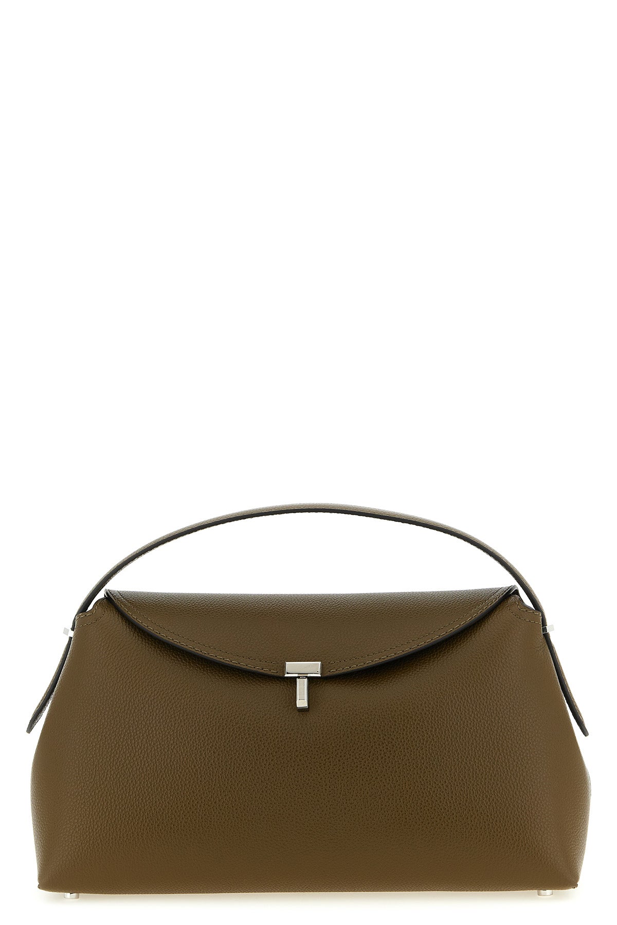 t-lock hammered leather handbag