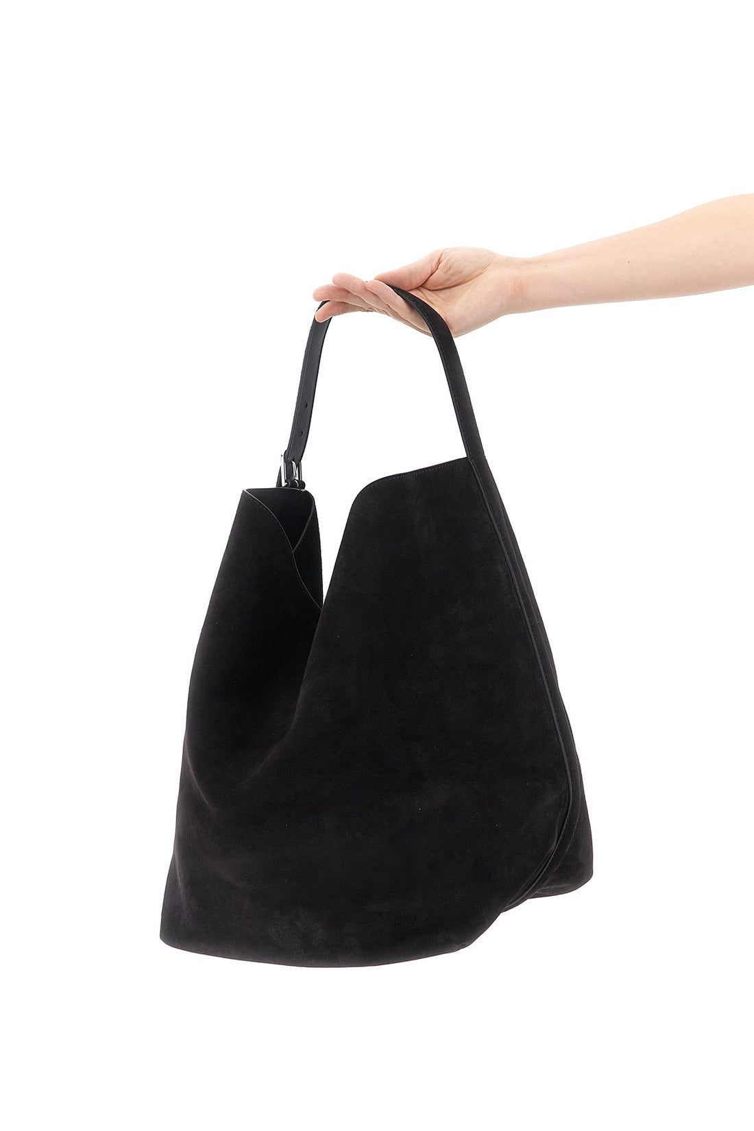 TOTEME OS belted tote suede shoulder bag