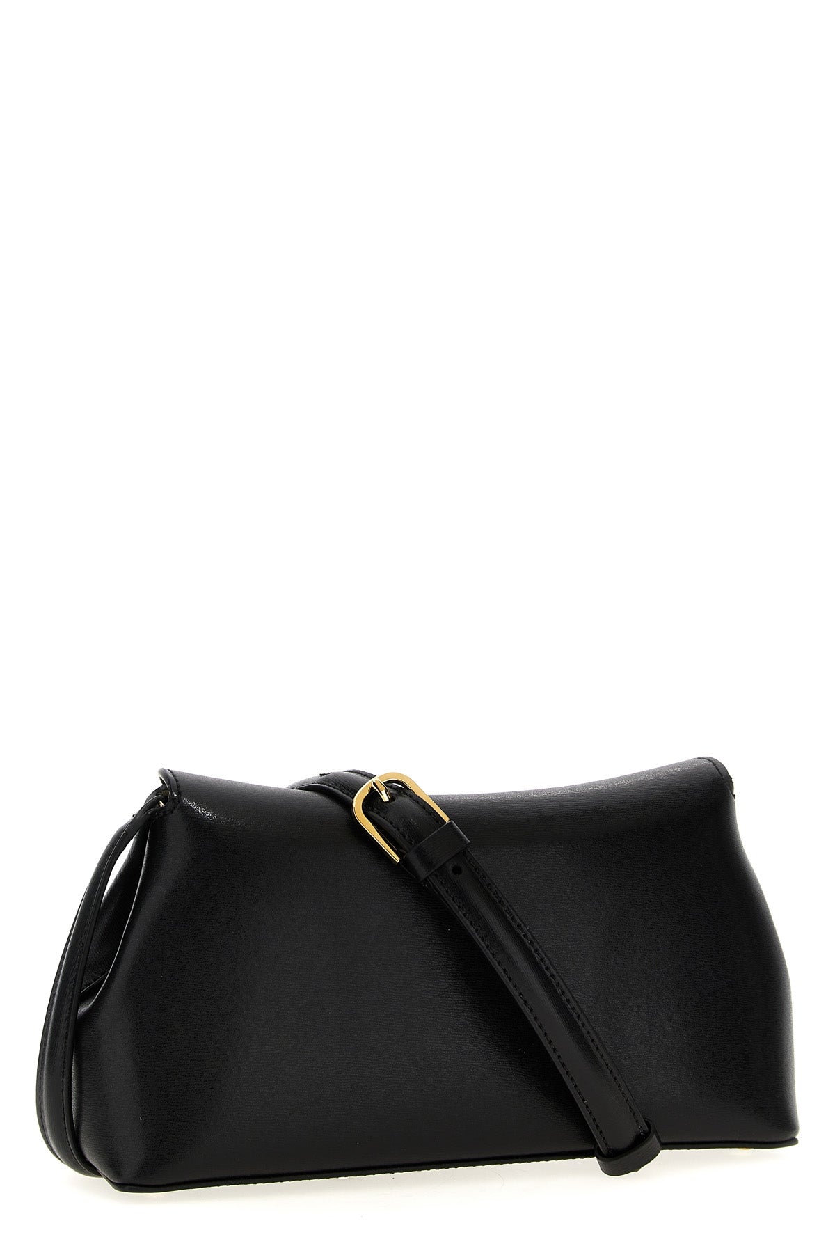 t-lock leather clutch