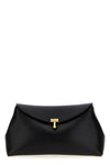 t-lock leather clutch