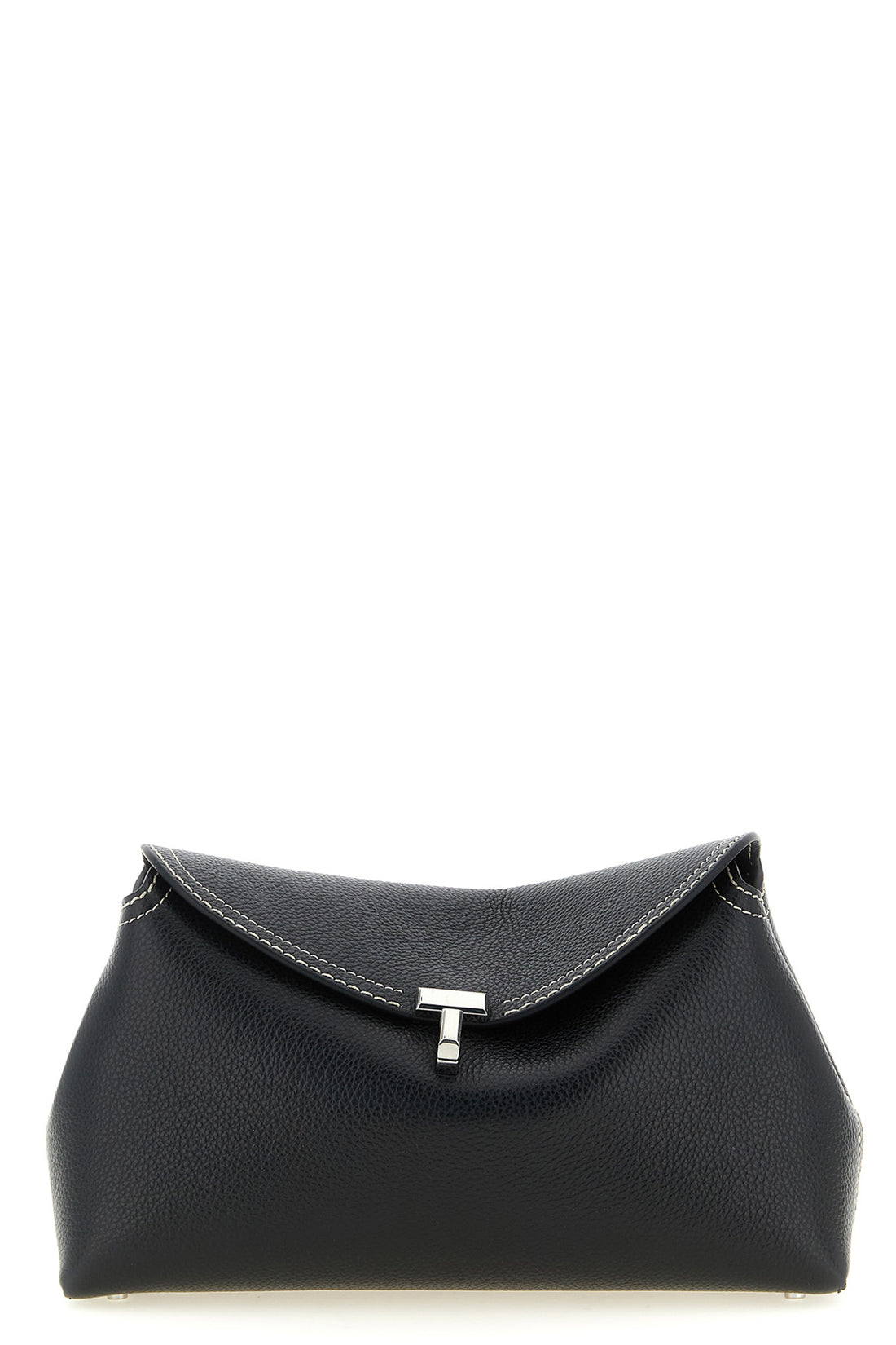 TOTEME OS grainy leather clutch
