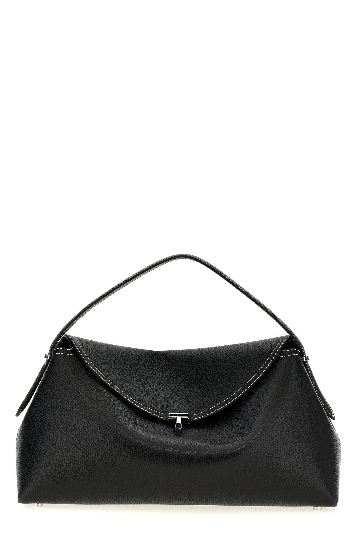 t-lock leather handbag