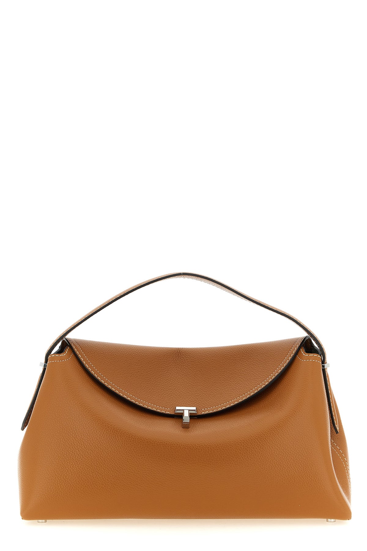 t-lock leather handbag