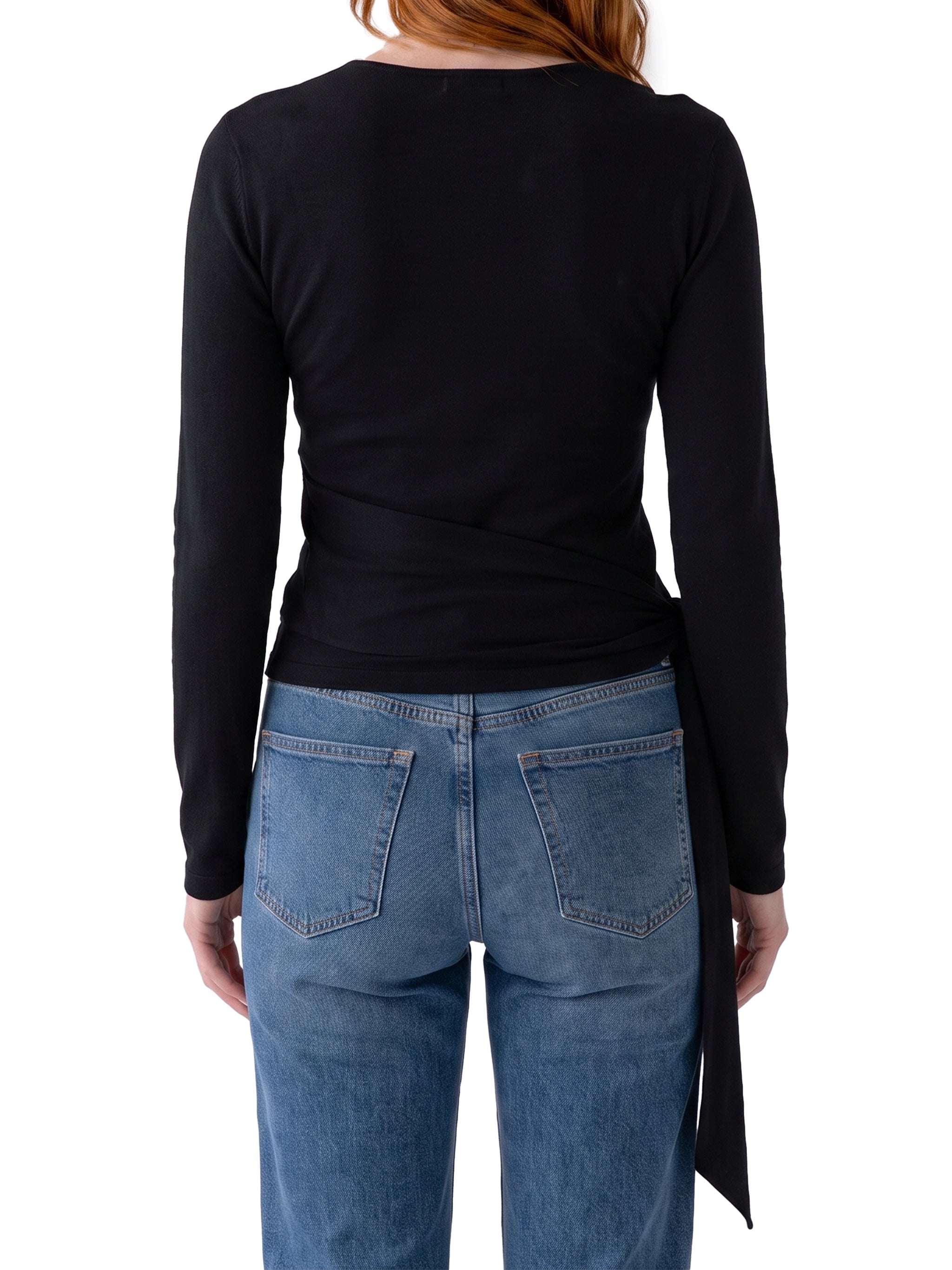 cut-off top with sash