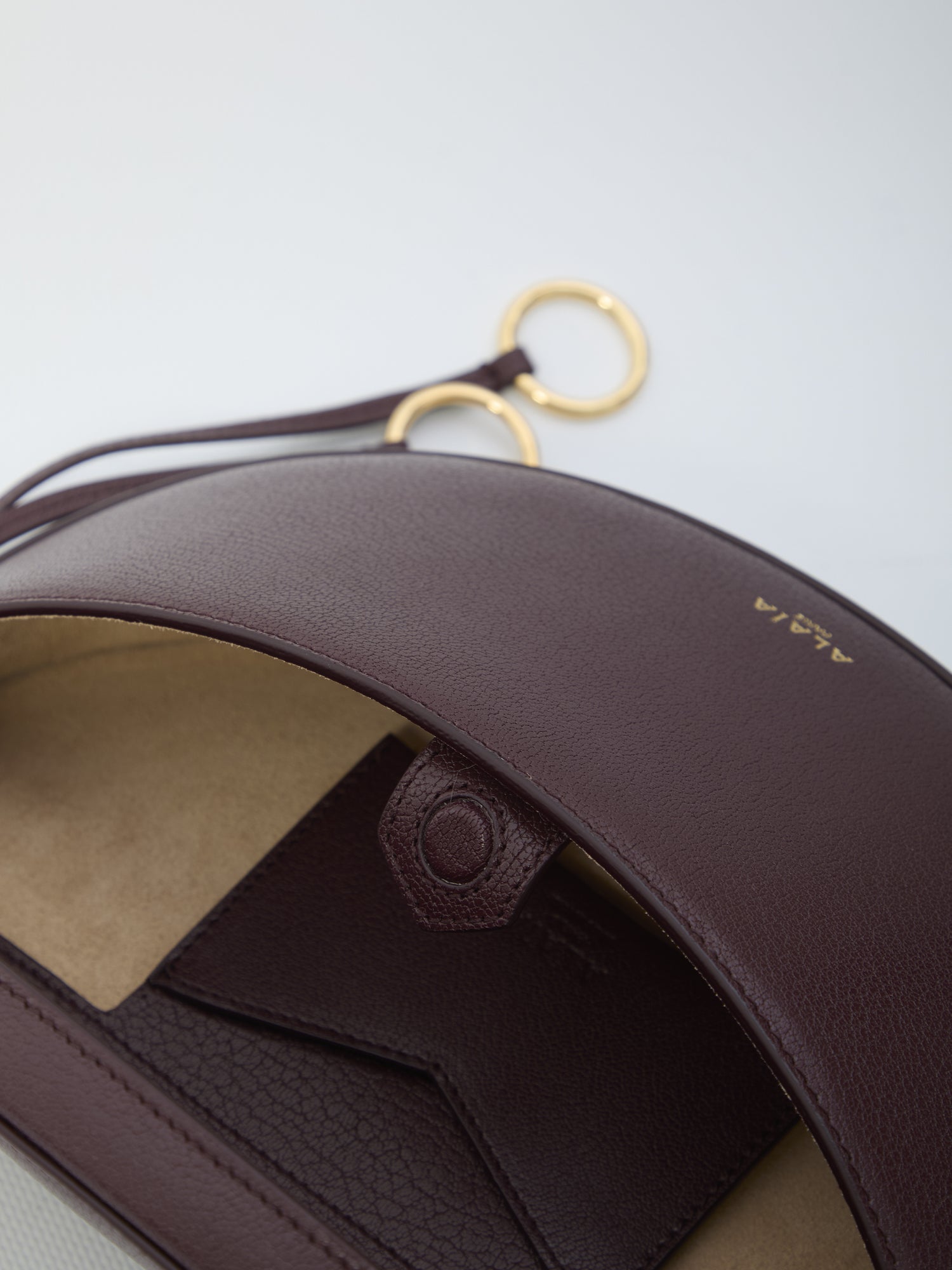 ALAIA OS hip east west bag 